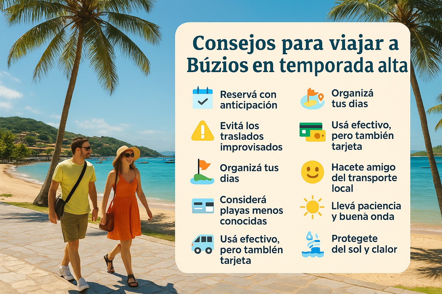 Consejos para viajar a Búzios en temporada alta, búzios